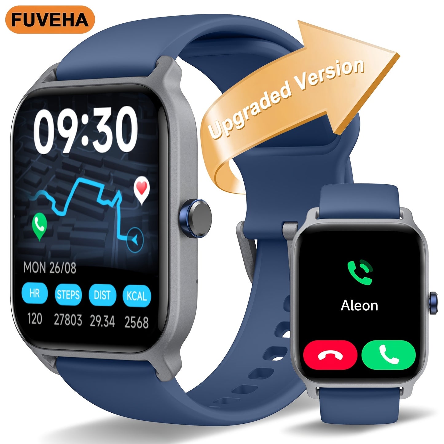 FUVEHA Unisex Smartwatch Gift Premium With Alexa And Calls
