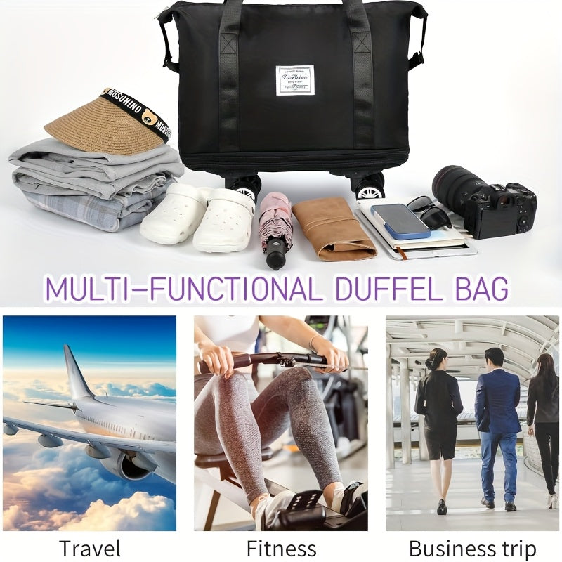 Foldable Travel Storage Bag With Wheels For Air Travel