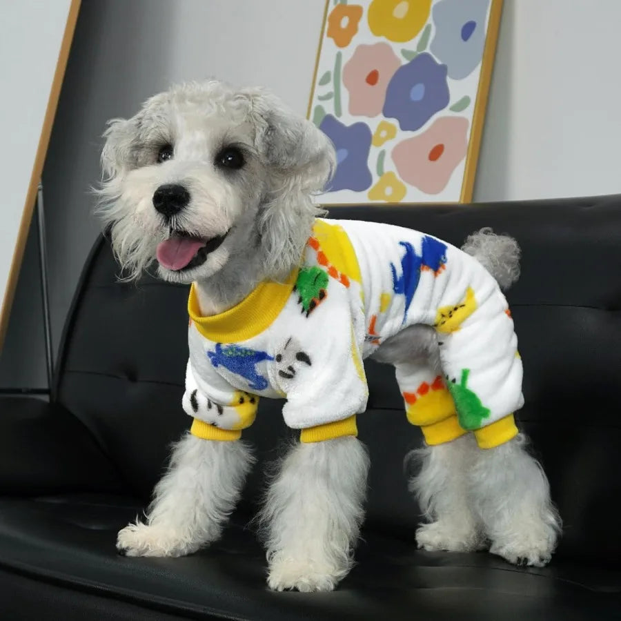 Dog Pajamas Fleece Dog Sweaters for Small Medium Dogs Girl Boy Soft Warm Pet Clothes for Doggie Winter Christmas XSmall