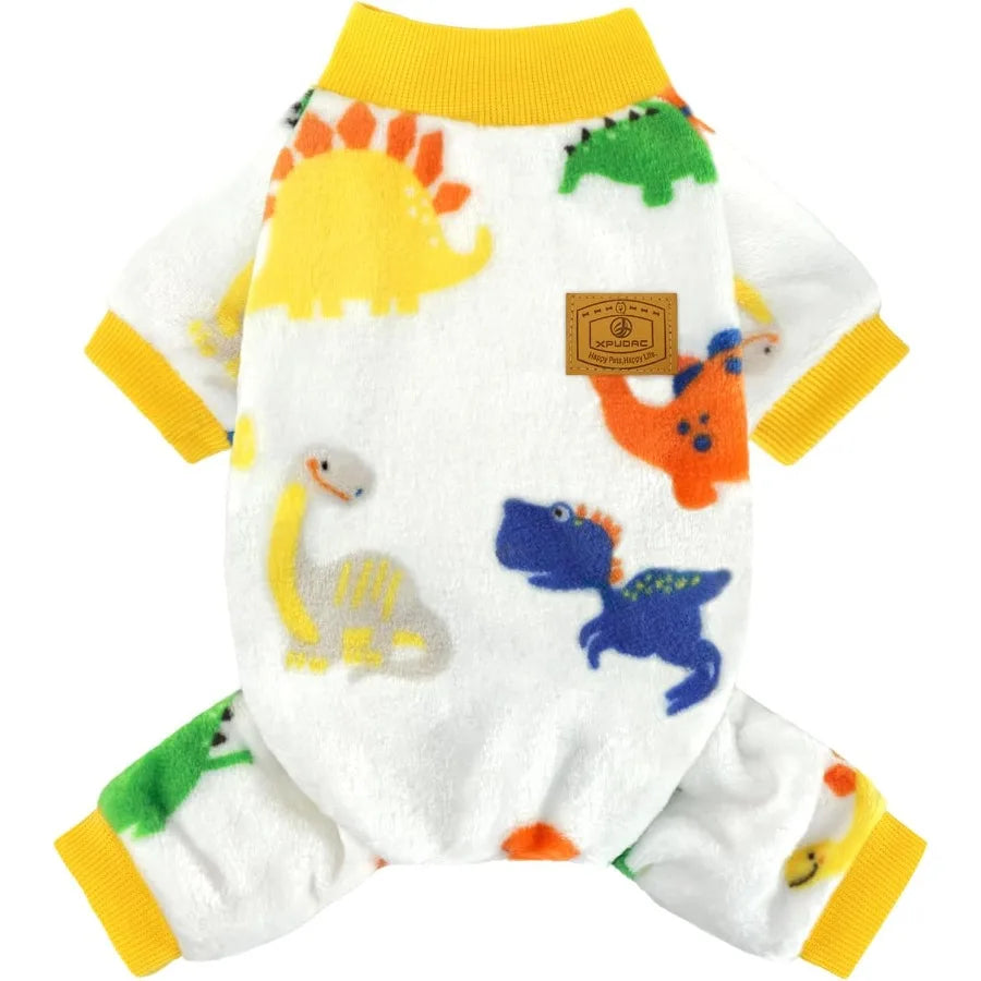 Dog Pajamas Fleece Dog Sweaters for Small Medium Dogs Girl Boy Soft Warm Pet Clothes for Doggie Winter Christmas XSmall