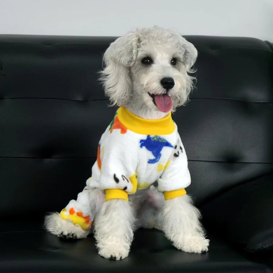 Dog Pajamas Fleece Dog Sweaters for Small Medium Dogs Girl Boy Soft Warm Pet Clothes for Doggie Winter Christmas XSmall