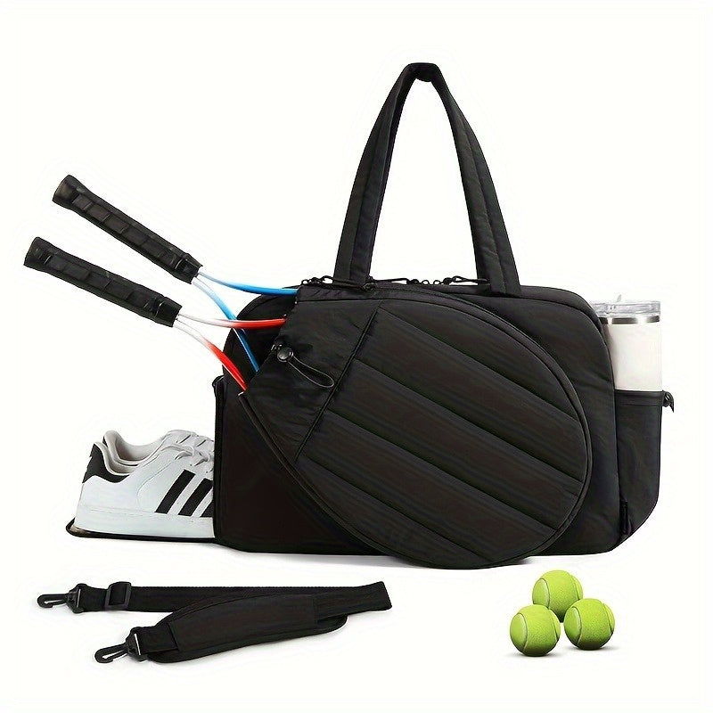 Unisex Sports Bag With Shoe Compartment And Wet Dry Pocket