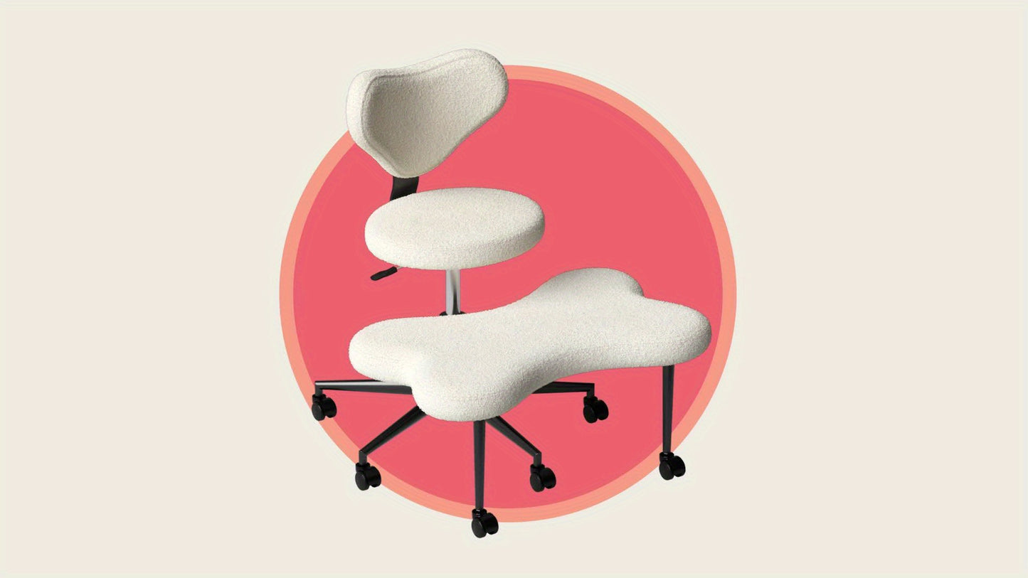 Pinmoco Cross Legged Ergonomic Office Chair With Wheels