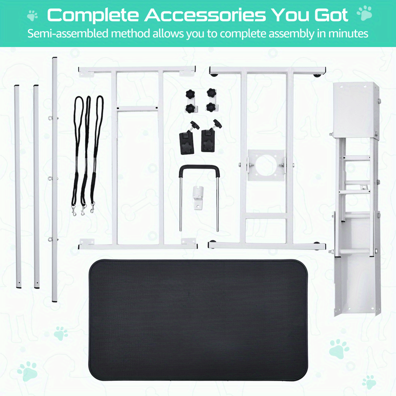 Electric Dog Grooming Table with Tool Organizer Heavy Duty