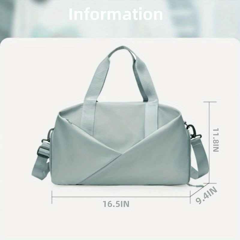 Womens Gym Bag With Dry Wet Separation Shoe Compartment