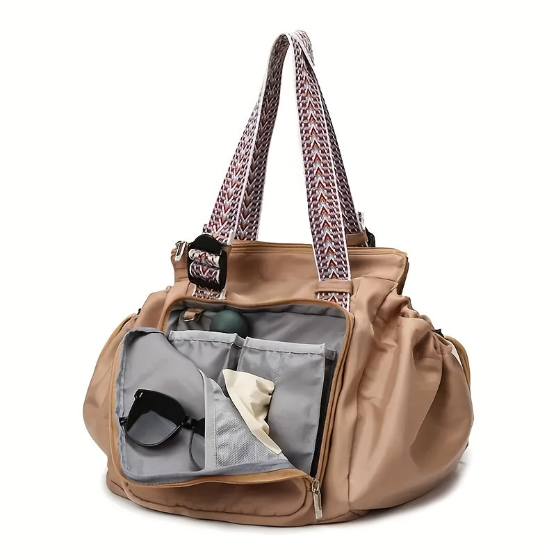 Expandable Fitness Bag For Women With Large Capacity