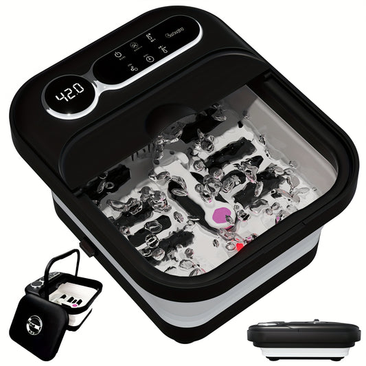 Collapsible Foot Spa Massager With Heater And Temperature Control