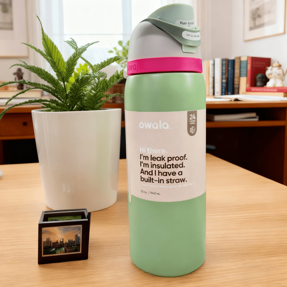 Stainless Steel Insulated Thermos With Built In Straw All Day