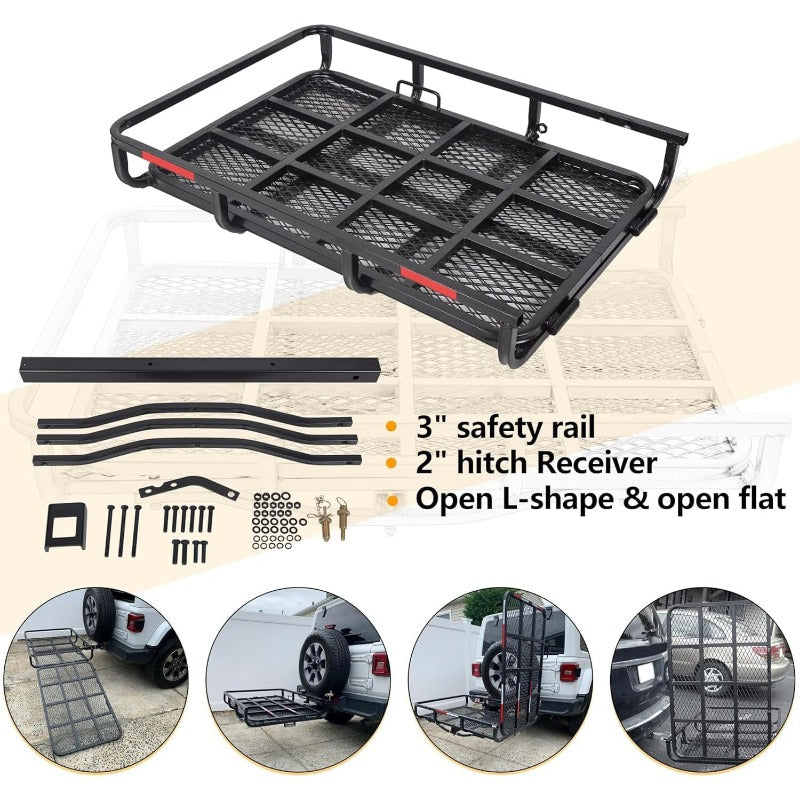 Hitch Mount Wheelchair Carrier with Ramp for Easy Loading