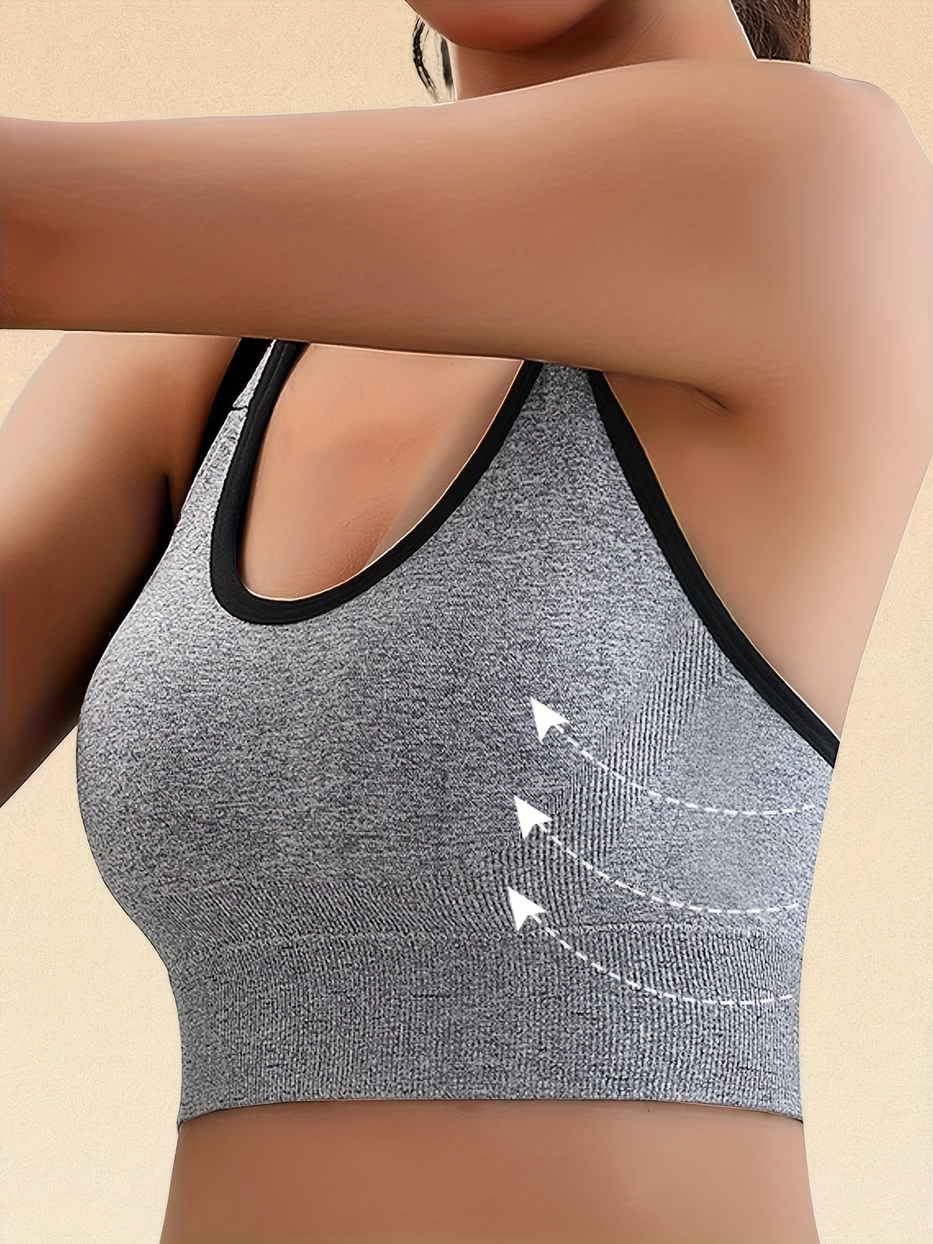 Seamless Women's Sports Bra Set for Yoga and Fitness