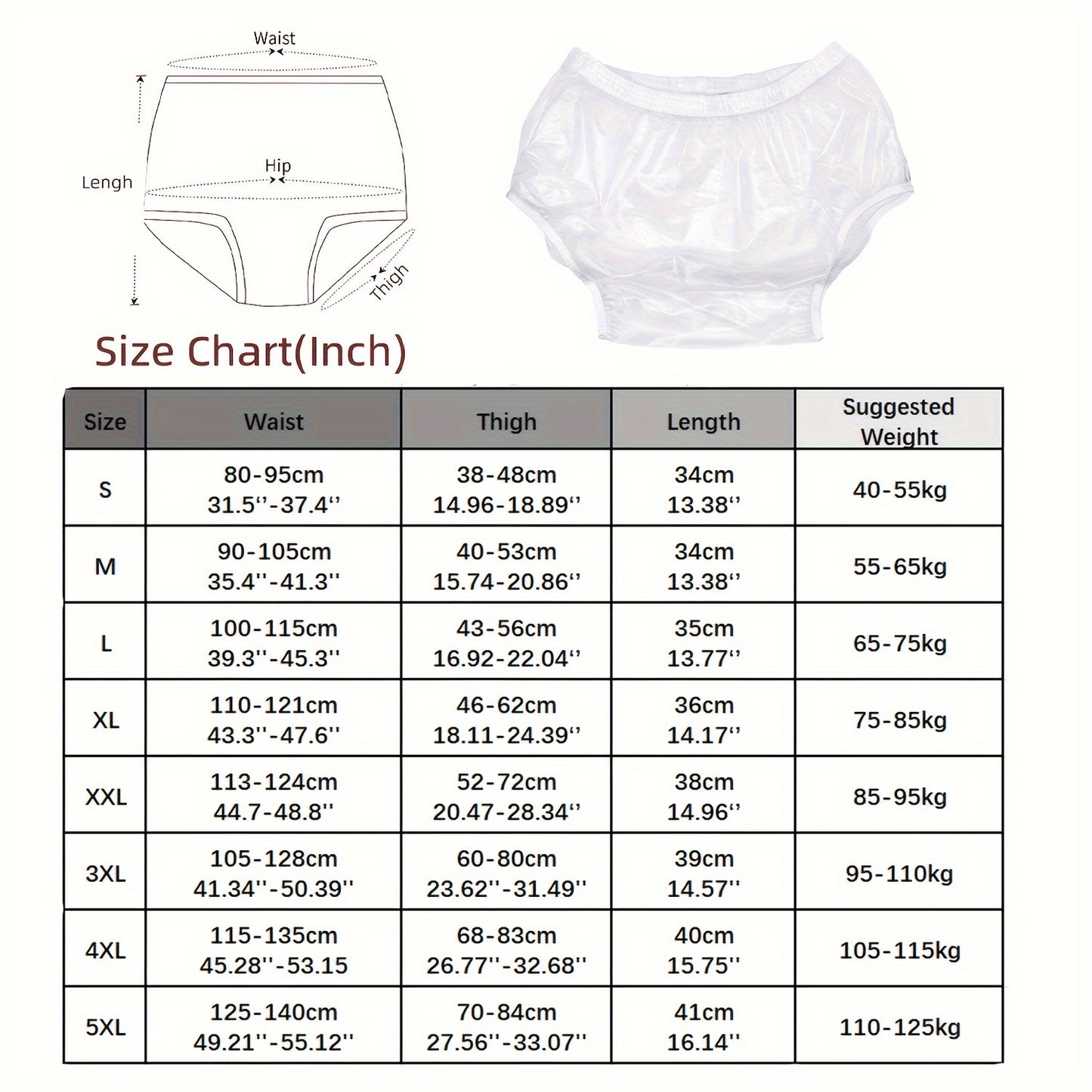 Leakproof Reusable Underwear for Comfortable Incontinence Protection