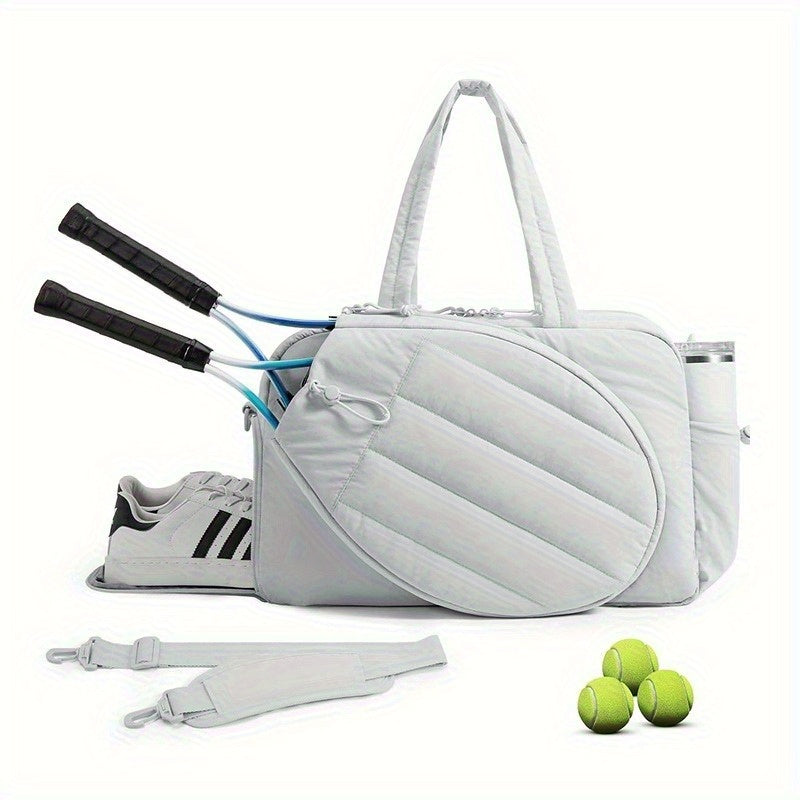 Unisex Sports Bag With Shoe Compartment And Wet Dry Pocket