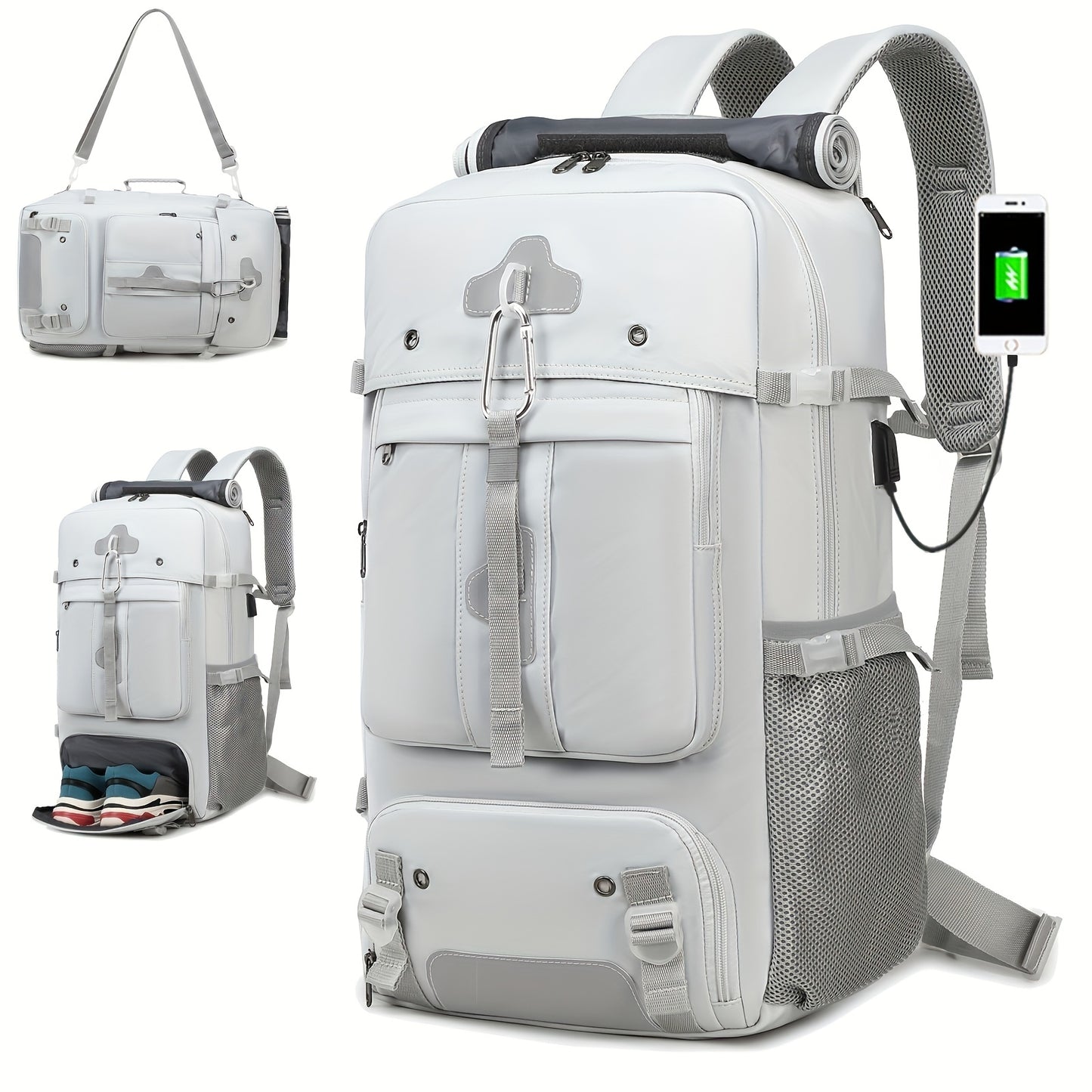 Travel Laptop Backpack With Shoe Compartment For Business