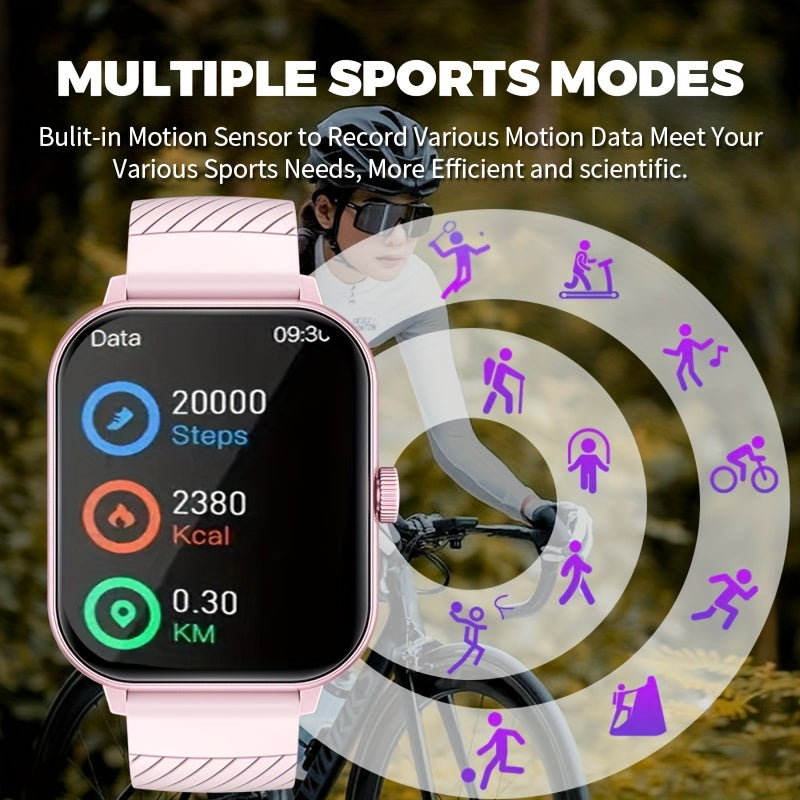 Multi Function Smartwatch With Wireless Calling And Pedometer