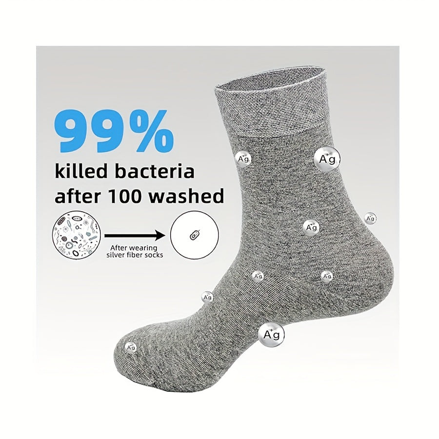 Conductive Grounding Socks with Silver Infusion for Enhanced Wellness