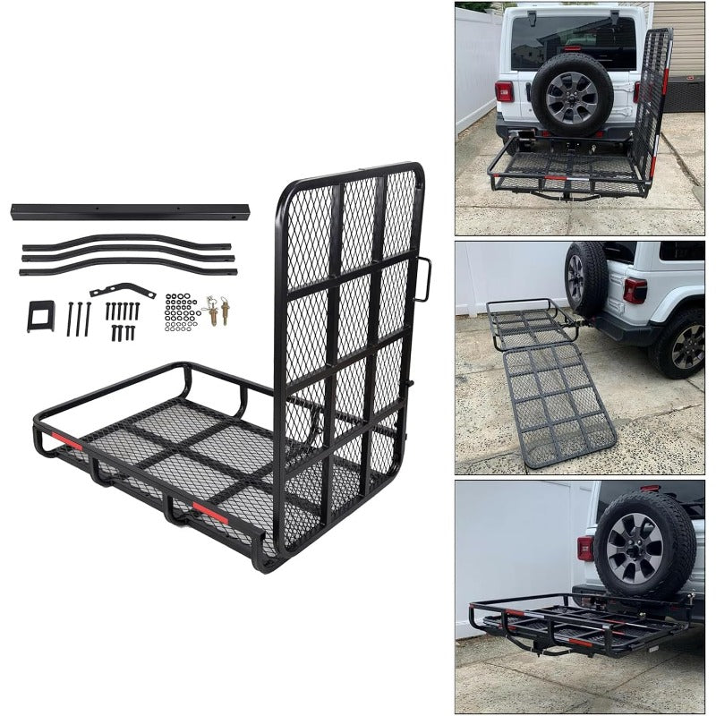 Hitch Mount Wheelchair Carrier with Ramp for Easy Loading