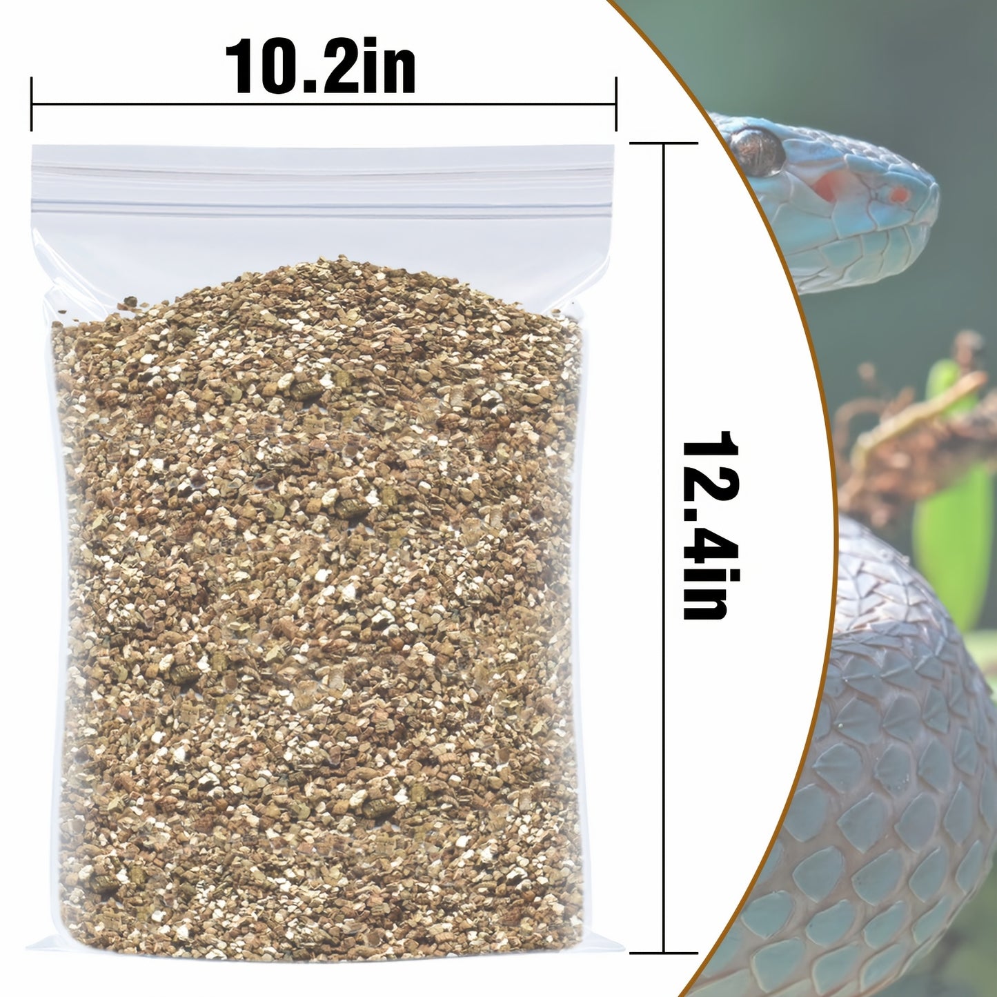 Premium Natural Vermiculite Substrate for Reptiles and Terrariums