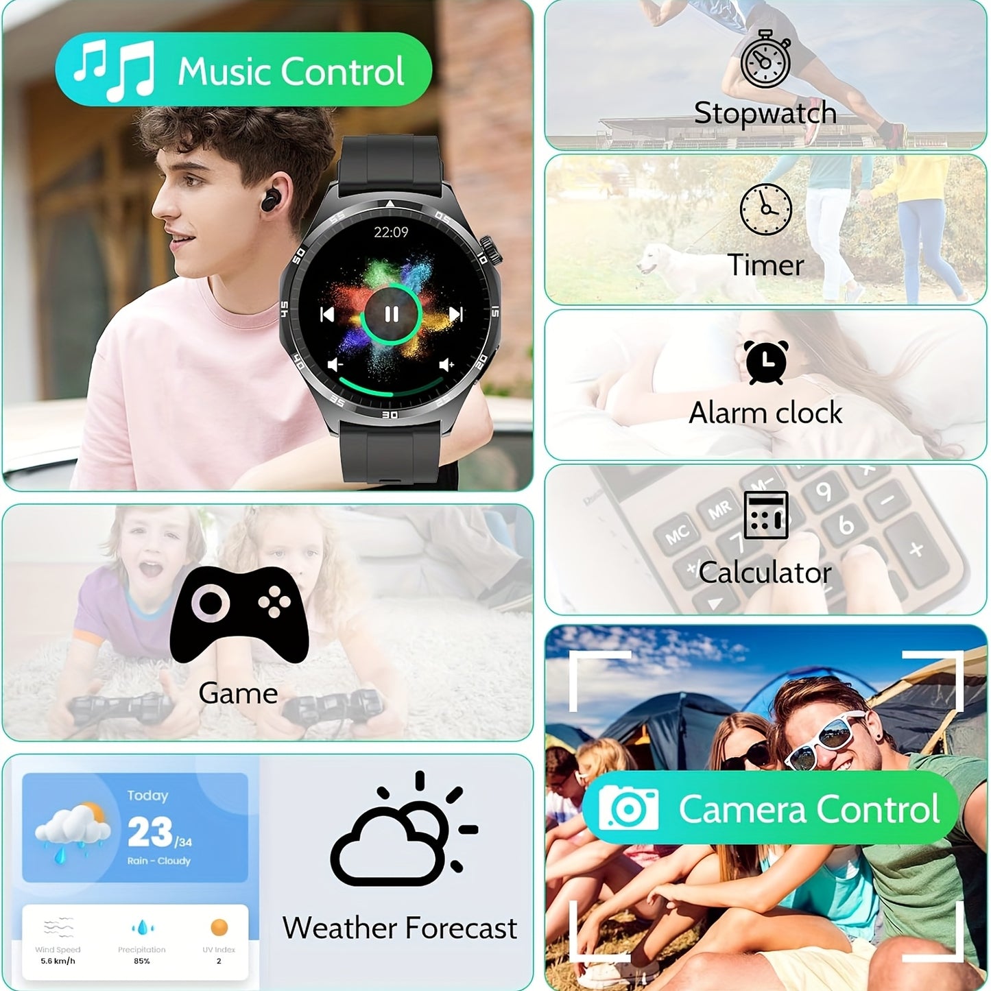 Smart Fitness Watch With AMOLED Display And Menstrual Monitoring
