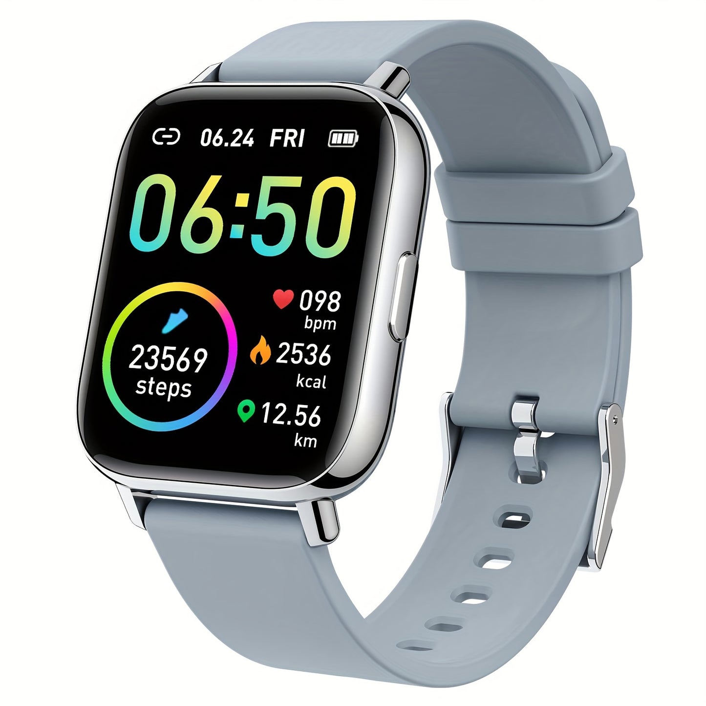 Smartwatch Fitness Tracker With Touch Screen and Sleep Monitor