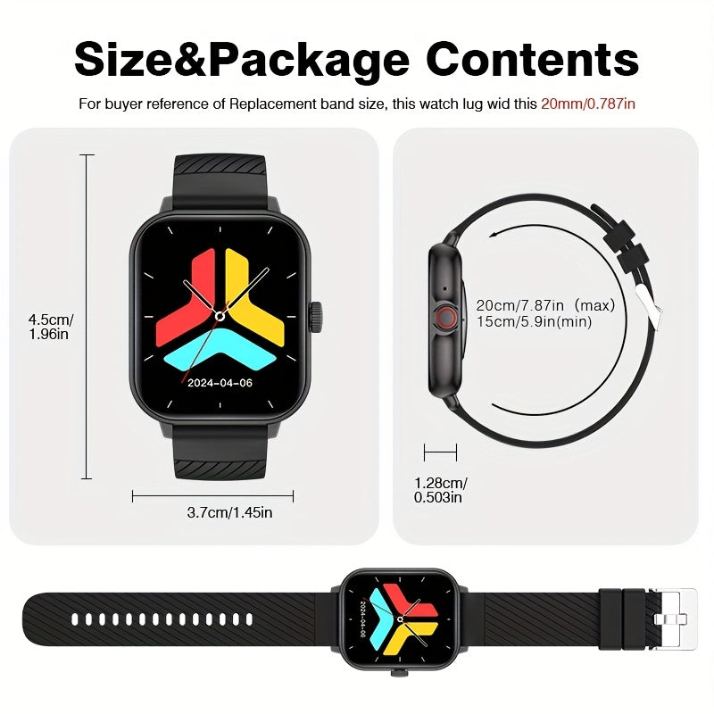 Multi Function Smartwatch With Wireless Calling And Pedometer