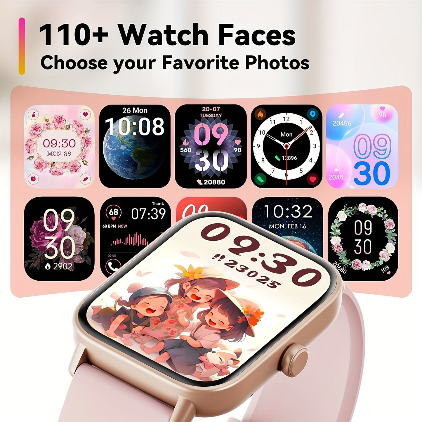 FUVEHA Smart Watch With Alexa And 100 Sports Modes