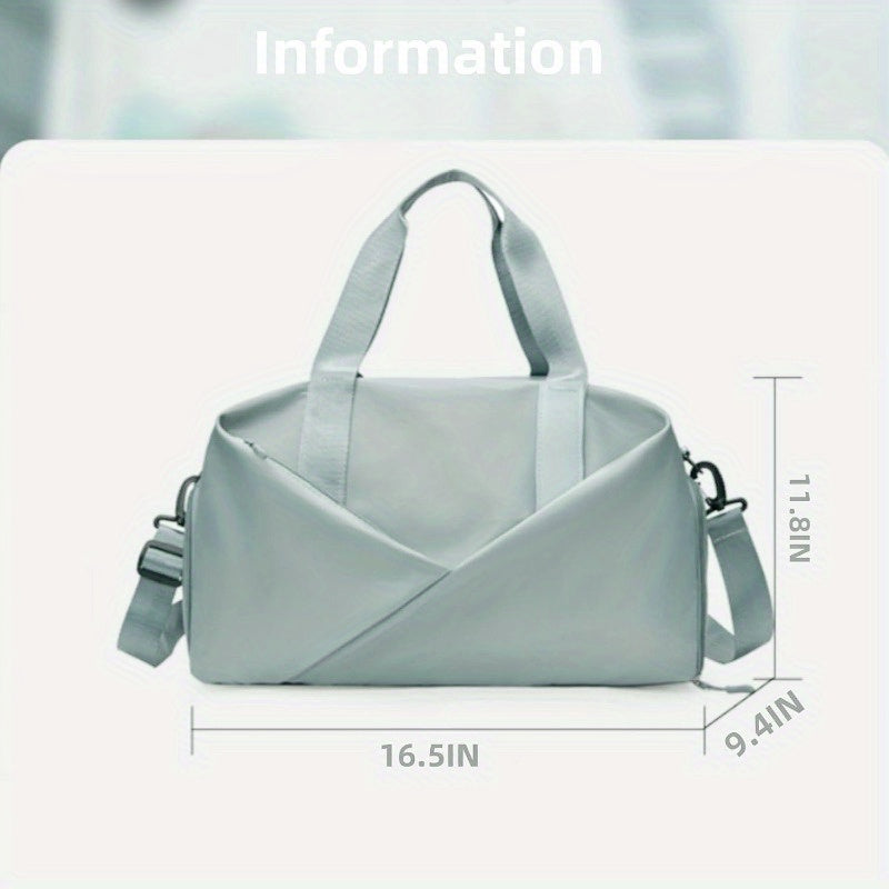 Heavy Duty Gym Bag With Shoe Compartment And Easy Clean