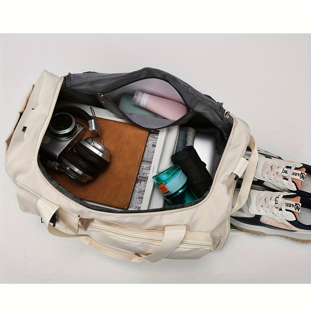 Eonothem Travel Gym Duffle Bag With Shoe Compartment