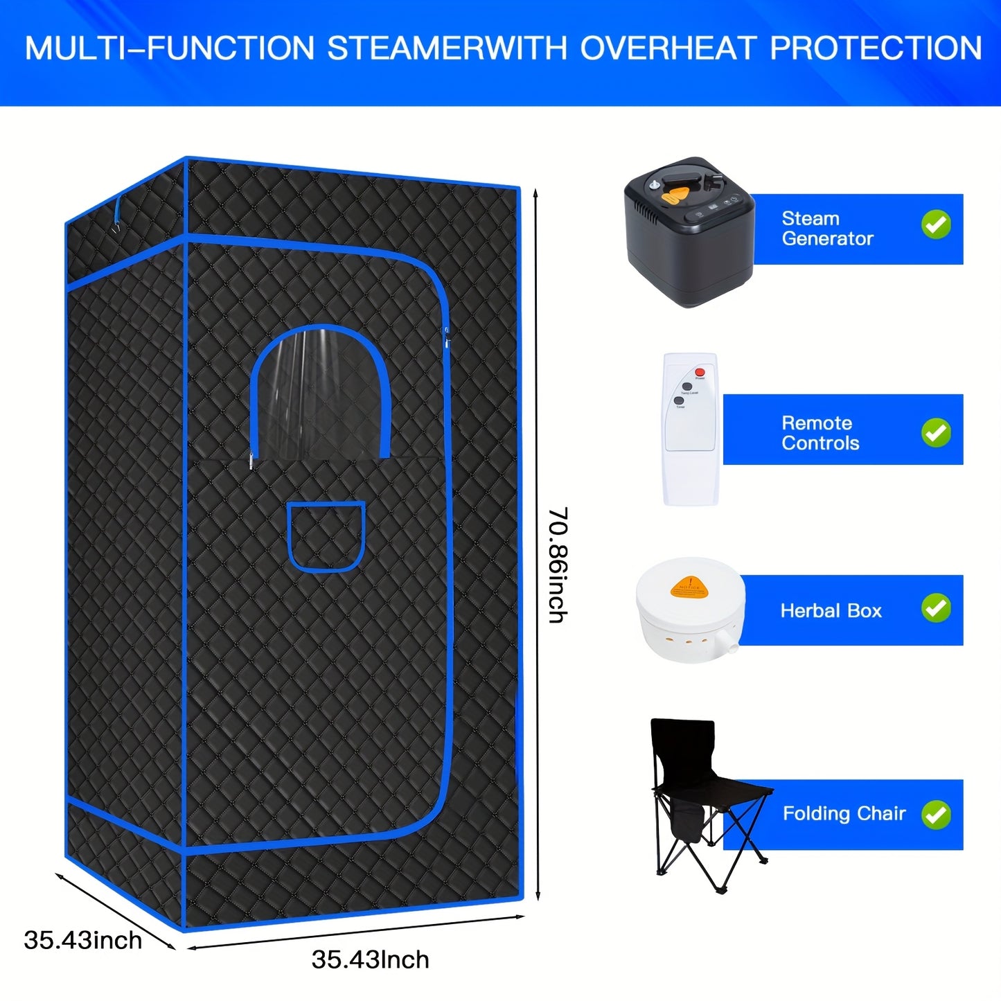 Portable Home Sauna Box for Relaxation and Wellness