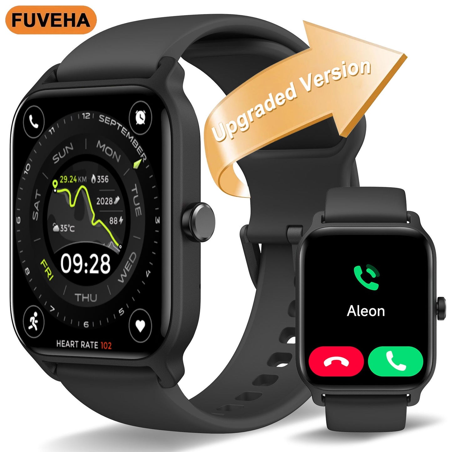 FUVEHA Unisex Smartwatch Gift Premium With Alexa And Calls