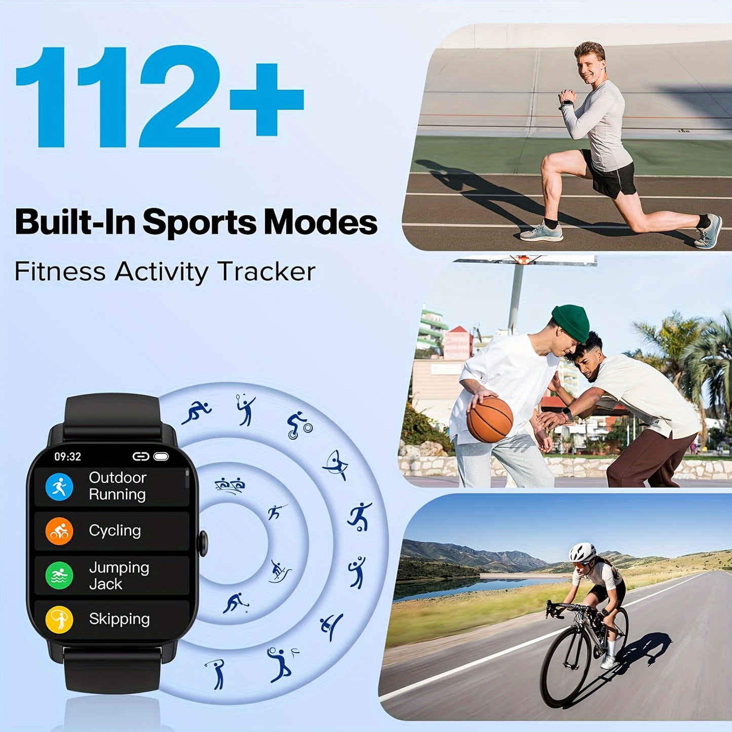 Smartwatch For Android IPhone With 110 Sports Modes Calls