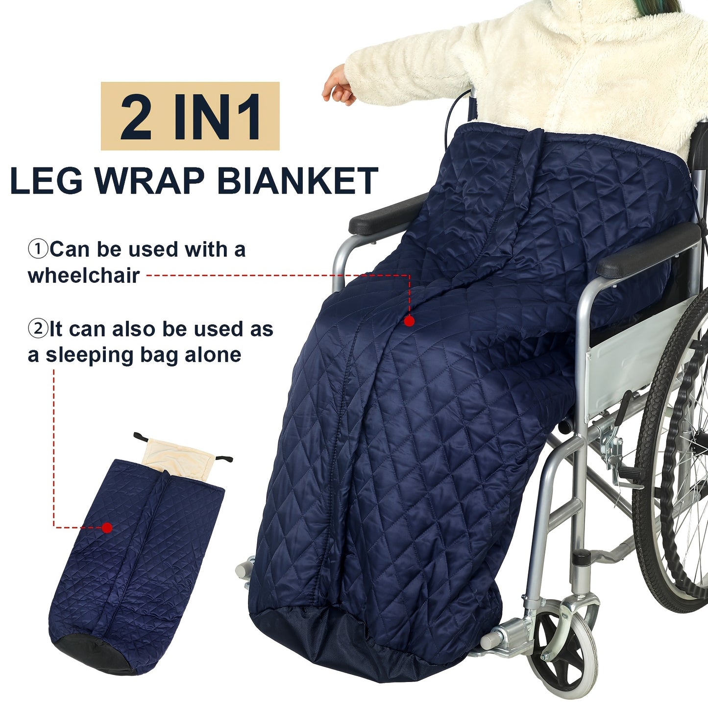 Lightweight Waterproof Wheelchair Blanket Cozy Fleece Lap Cover