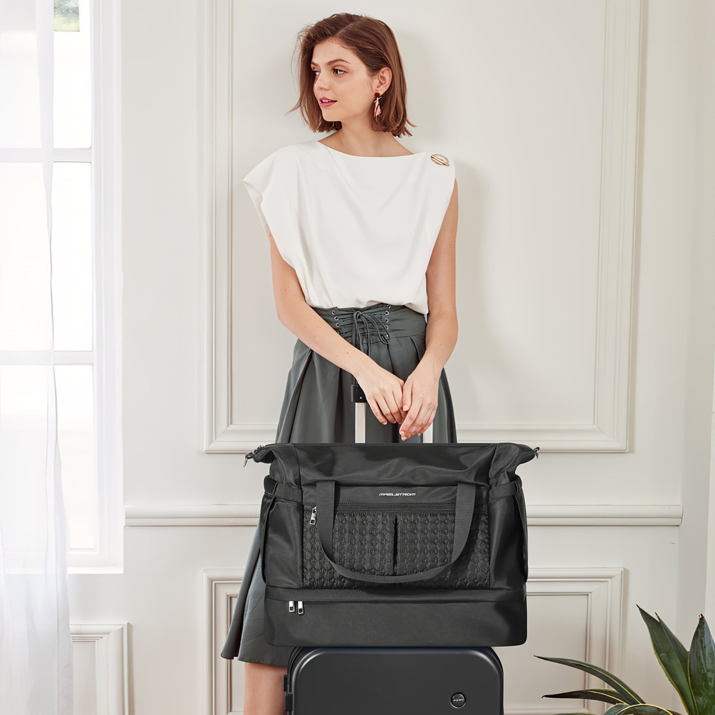 Maelstrom Gym Bag For Women With Shoes Compartment