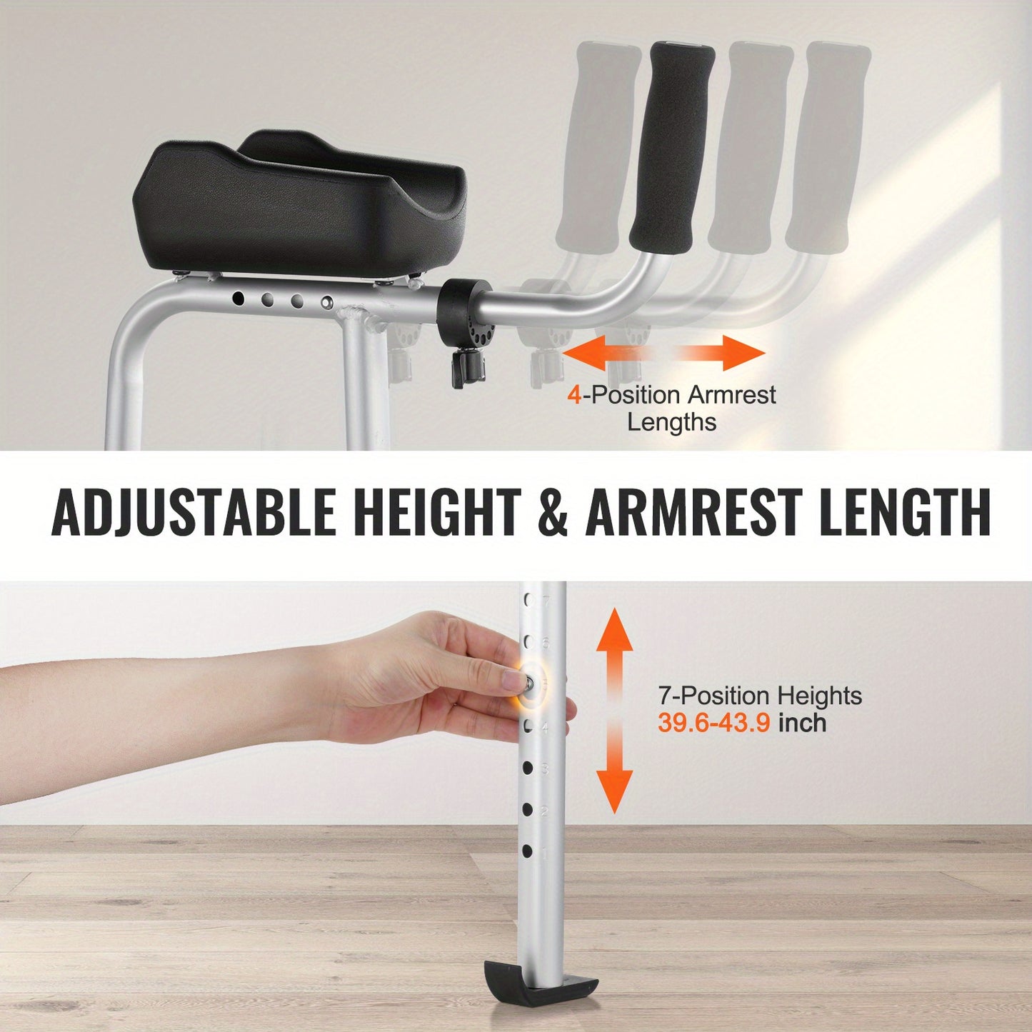 Happybuy 2 in 1 Folding Walker for Comfortable Mobility Assistance