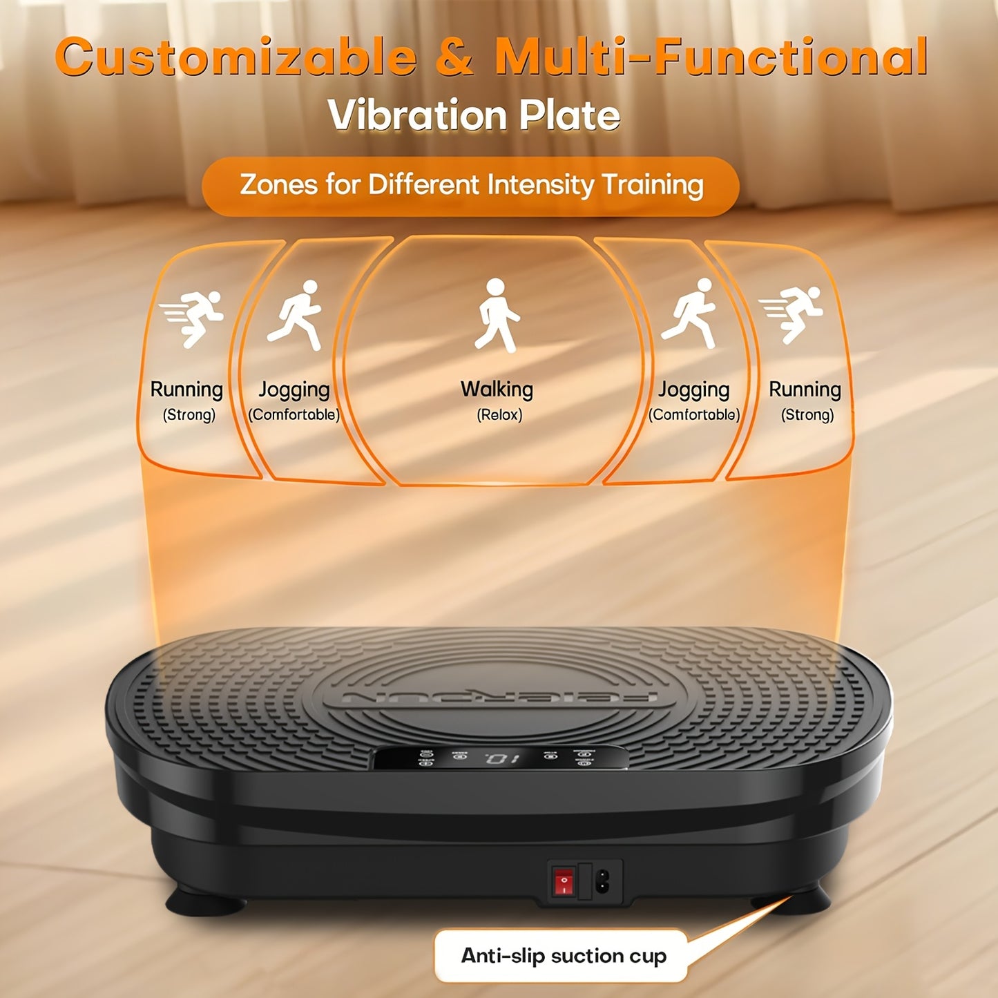 Vibration Plate Exercise Machine For Body Toning And Fitness