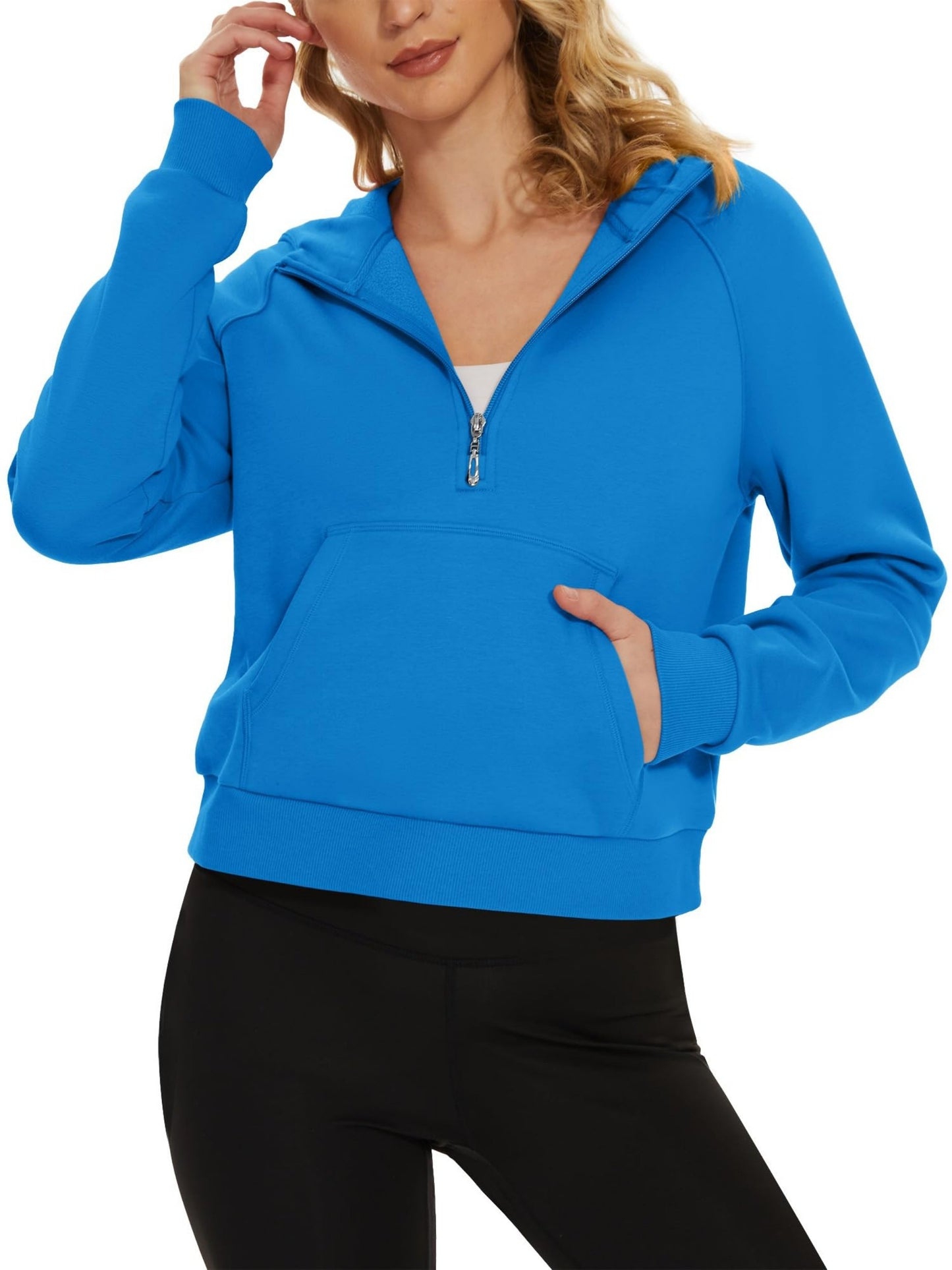 Womens Hooded Fleece Pullover Casual Athletic Hoodie for All Seasons