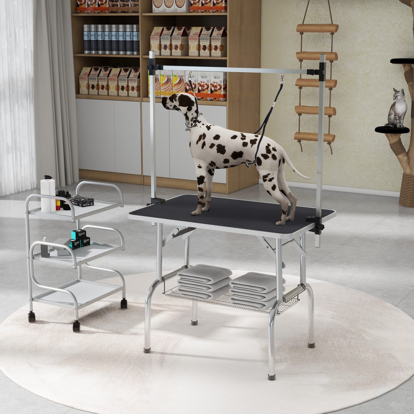 Professional Adjustable Pet Grooming Table for Large Dogs