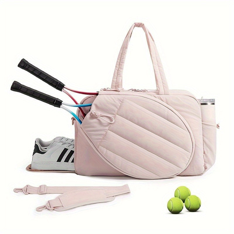 Unisex Sports Bag With Shoe Compartment And Wet Dry Pocket
