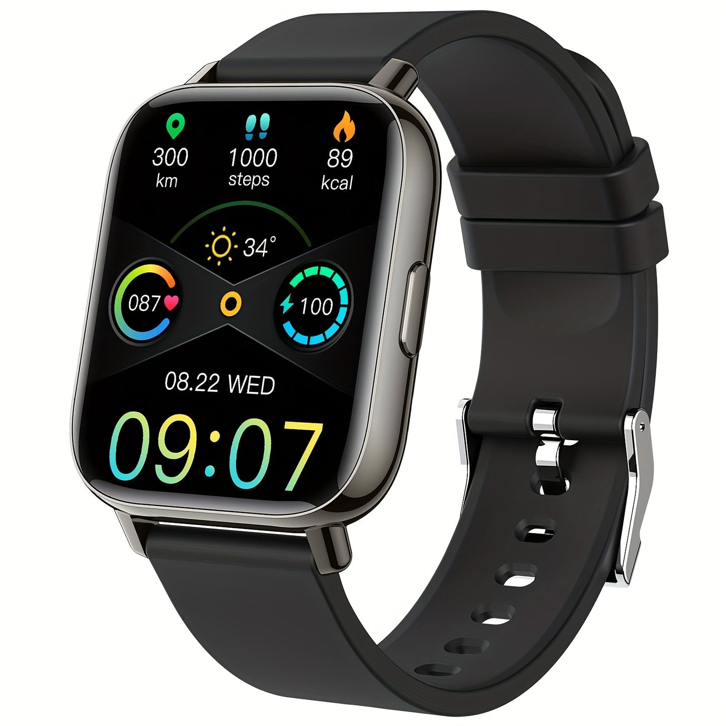Smartwatch Fitness Tracker With Touch Screen and Sleep Monitor