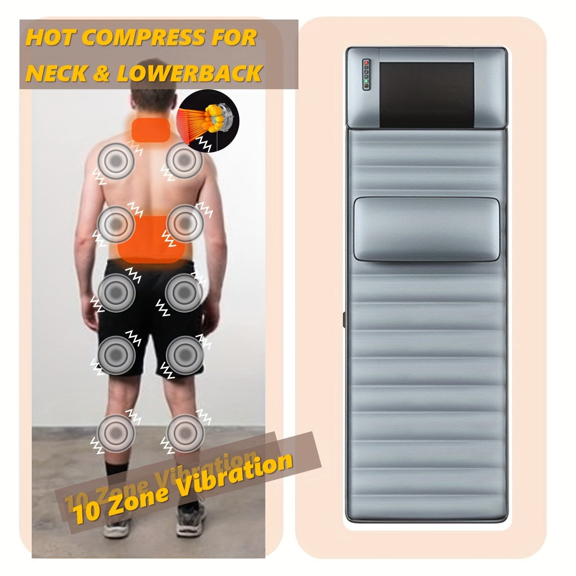 Full Body Acupressure Massage Mattress with Heat Therapy