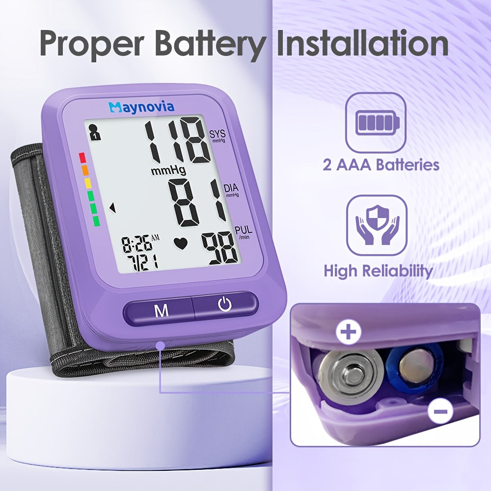MAYNOVIA Digital Wrist Blood Pressure Monitor for Home Use