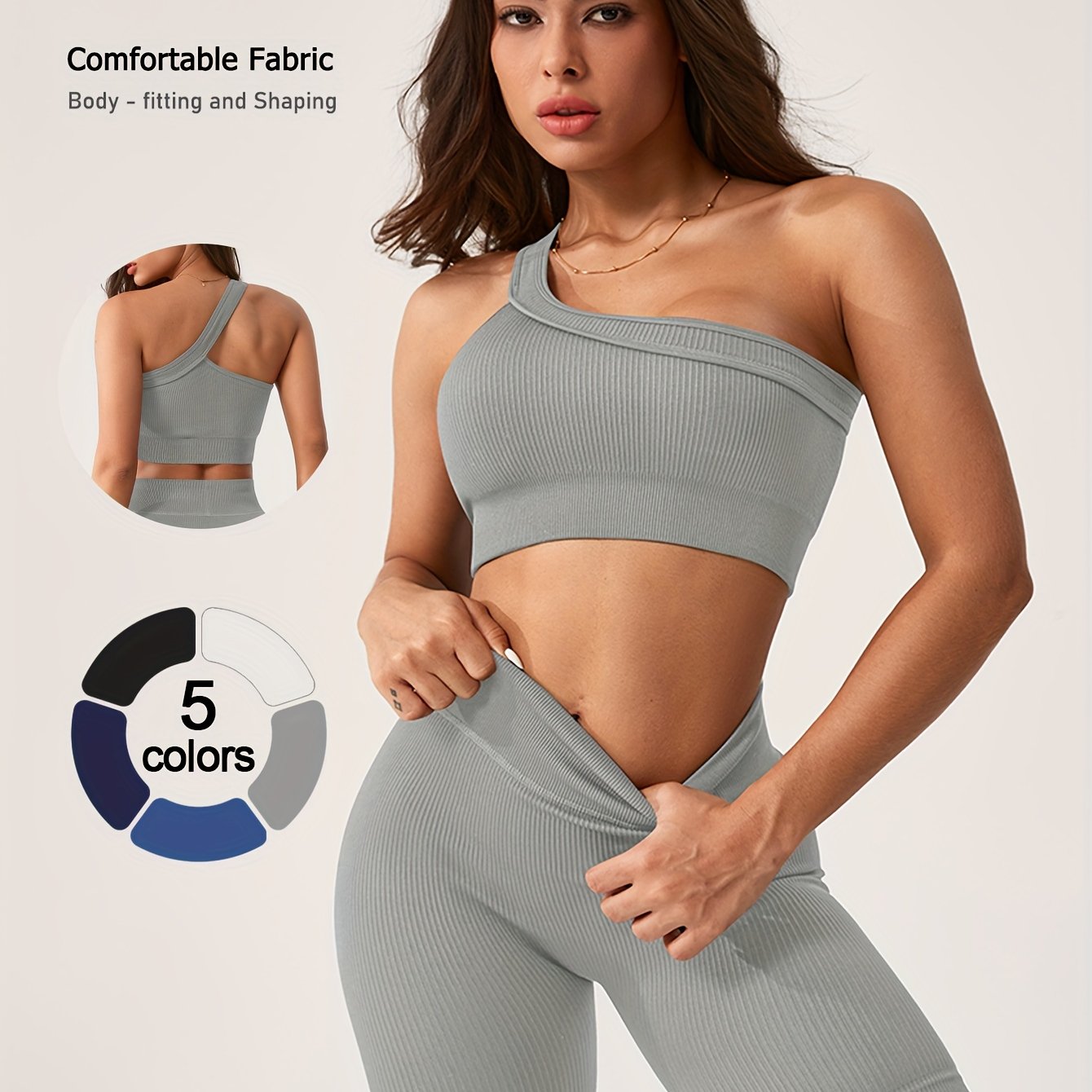 Yoga Set With Sports Bra And High Waist Pants Women