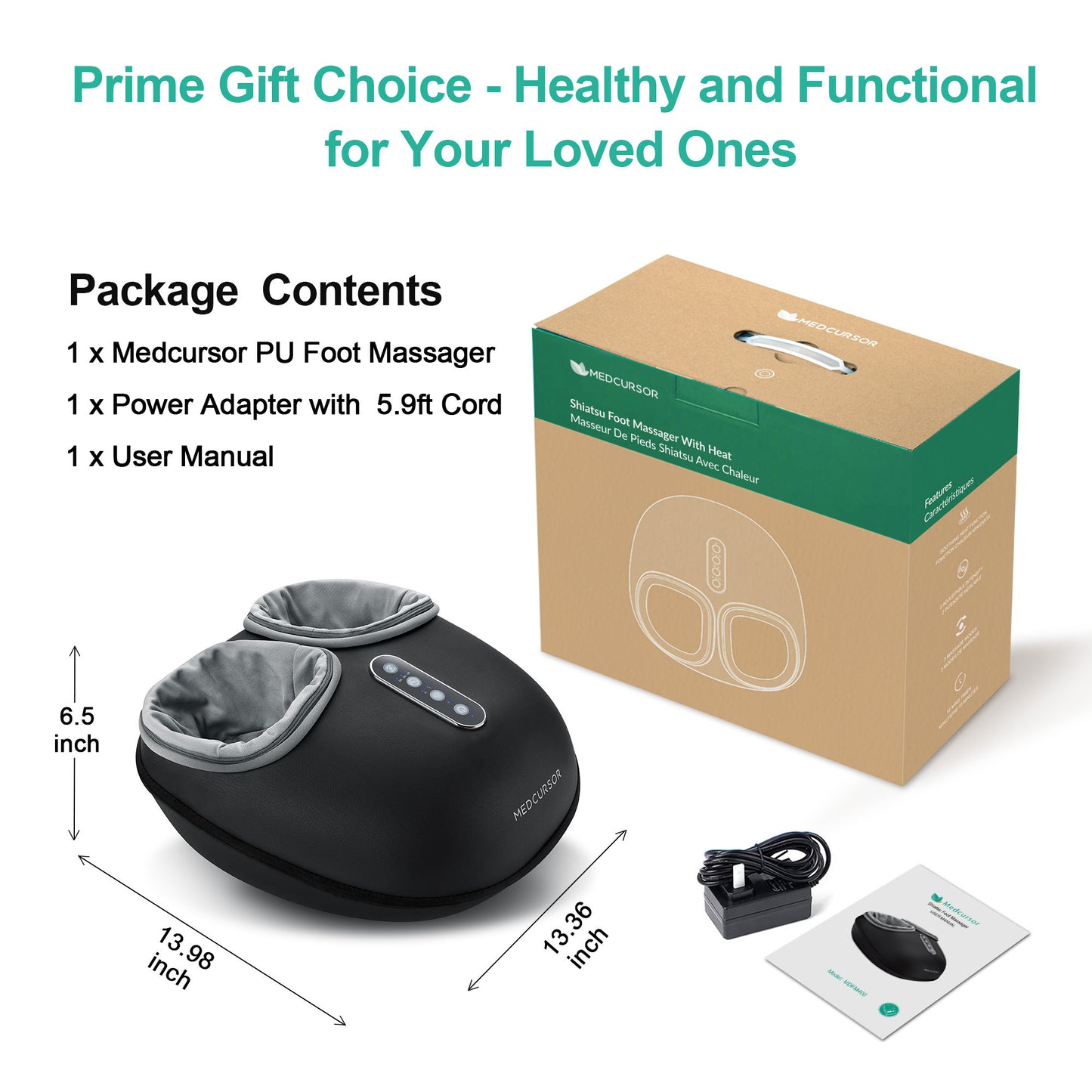 Medcursor Shiatsu Foot Massager Machine for Ultimate Relaxation