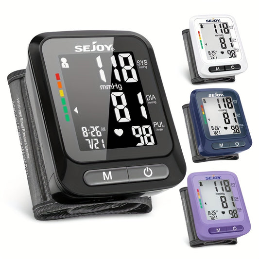 Automatic Digital Wrist Blood Pressure Monitor with Backlit Display