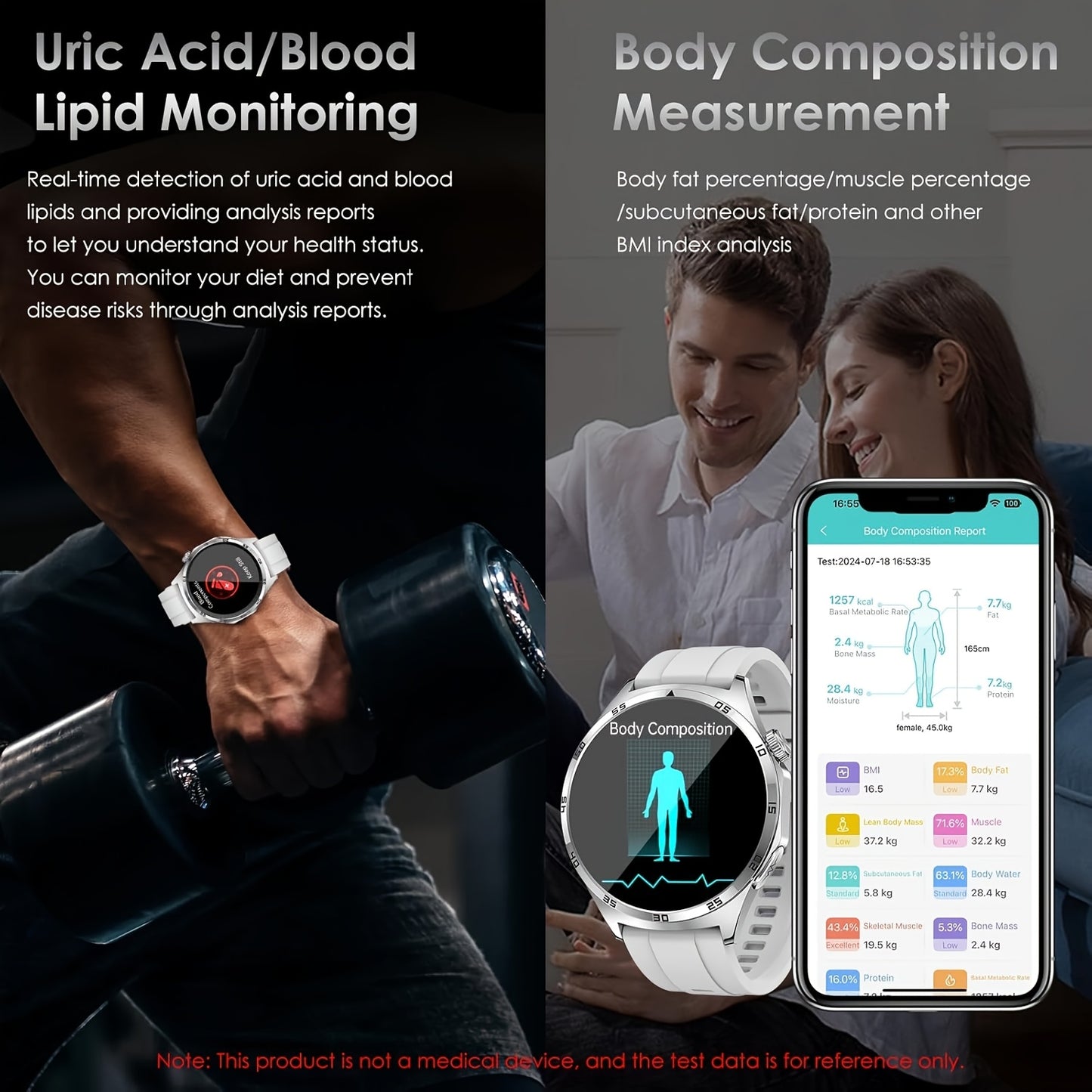 Smartwatch With AMOLED 440mAh Battery And Android IOS