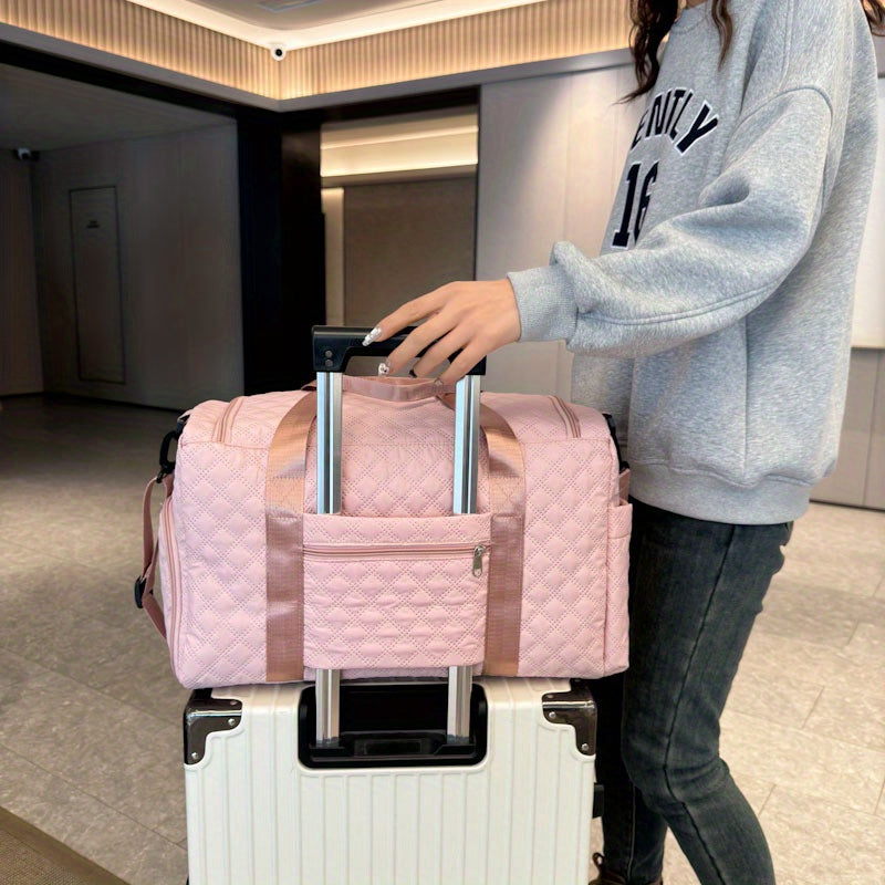 Luxury Travel Luggage Tote With Dry Wet Separation Pockets