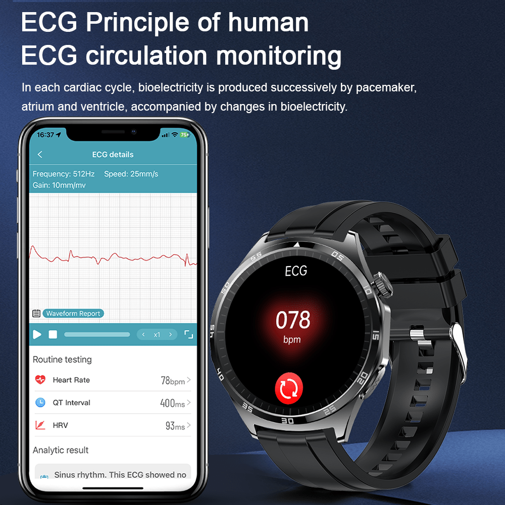 Marsyu Smartwatch Android IOS Compatible With Wireless Calls