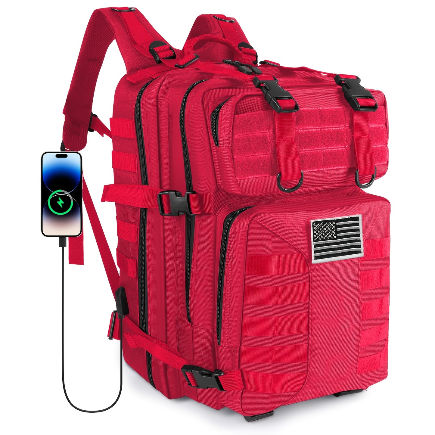 Heavy Duty Tactical Backpack With Laptop Compartment For Outdoor Travel