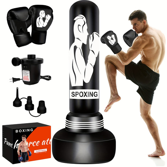 Heavy Punching Bag with Stand for MMA and Boxing Training