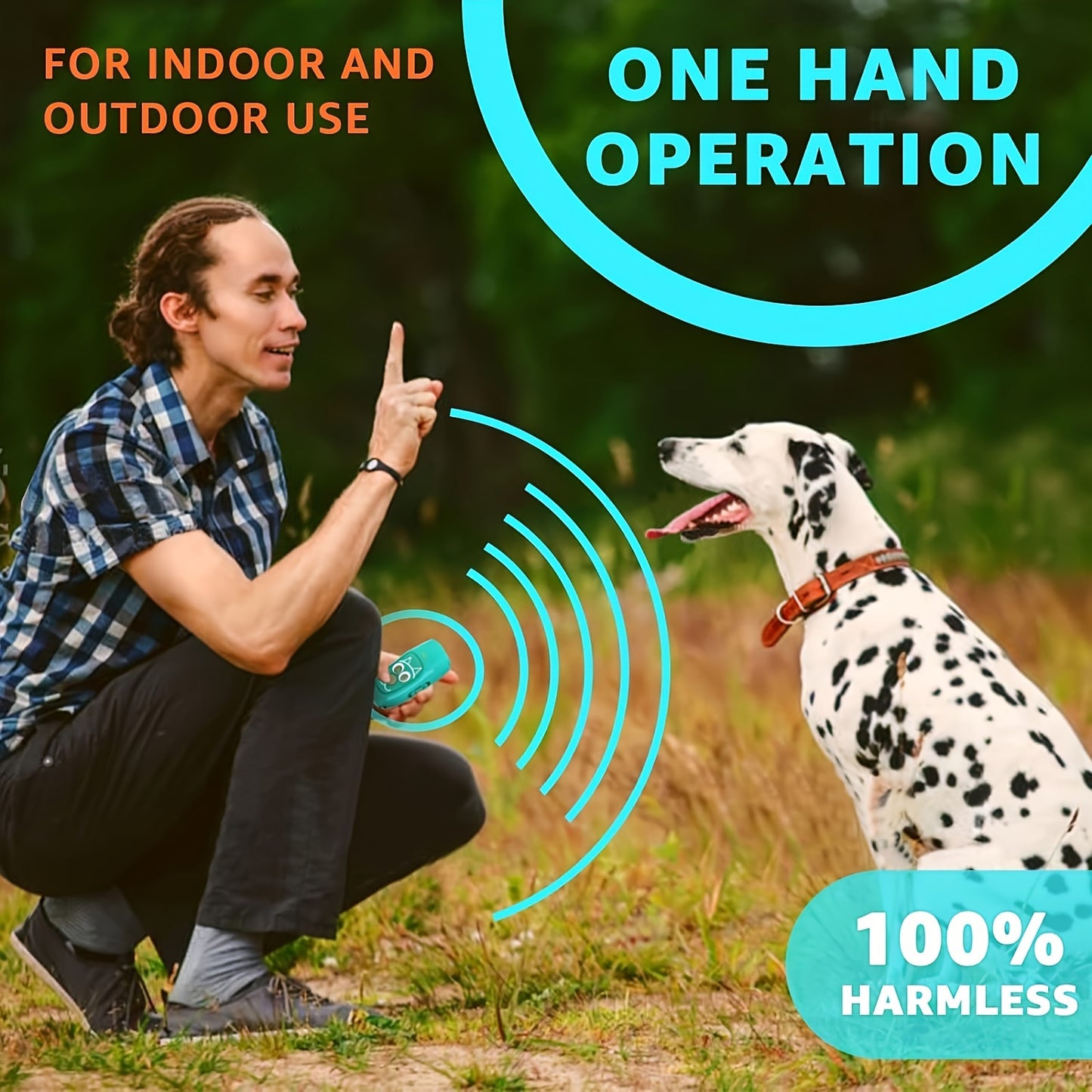 Ultrasonic Dog Trainer Anti Barking Device With Rechargeable Battery