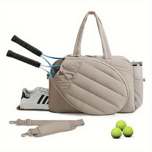 Unisex Sports Bag With Shoe Compartment And Wet Dry Pocket